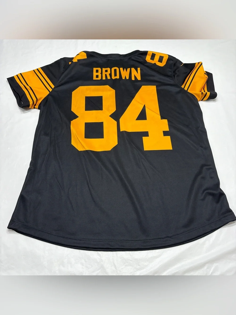 Pittsburgh Steelers #84 Antonio Brown Jersey Nike Color Rush Woman’s Large